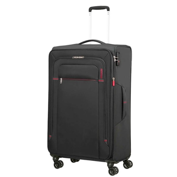 AMERICAN TOURISTER Trolley Grande 79cm 4R Exp. Crosstrack Cinza/Vermelho | Ref. 92MA300418 AMERICAN TOURISTER Trolley Grande 79cm 4R Exp. Crosstrack Cinza/Vermelho | Ref. 92MA300418