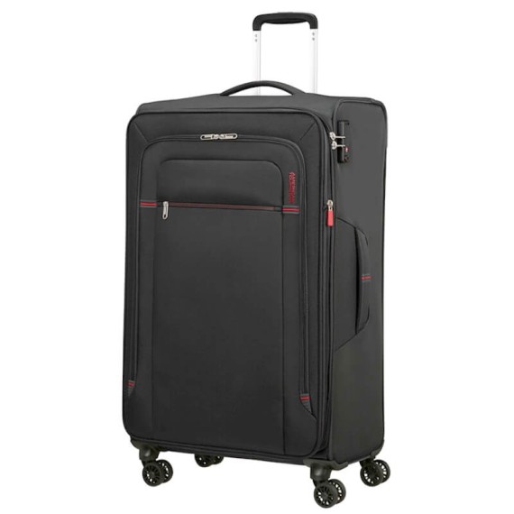 AMERICAN TOURISTER Trolley Grande 79cm 4R Exp. Crosstrack Cinza/Vermelho | Ref. 92MA300418 AMERICAN TOURISTER Trolley Grande 79cm 4R Exp. Crosstrack Cinza/Vermelho | Ref. 92MA300418