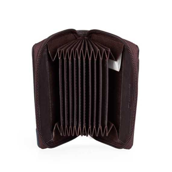 Porta Cartões com Fole PORTO Oficial Castanho | Ref. 51.FCP2094C