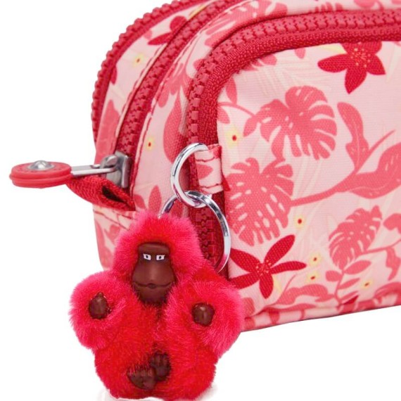 Estojo Escolar Kipling Gitroy Pink Leaves | Ref. 187.KI3560Q62 Estojo Escolar Kipling Gitroy Pink Leaves | Ref. 187.KI3560Q62