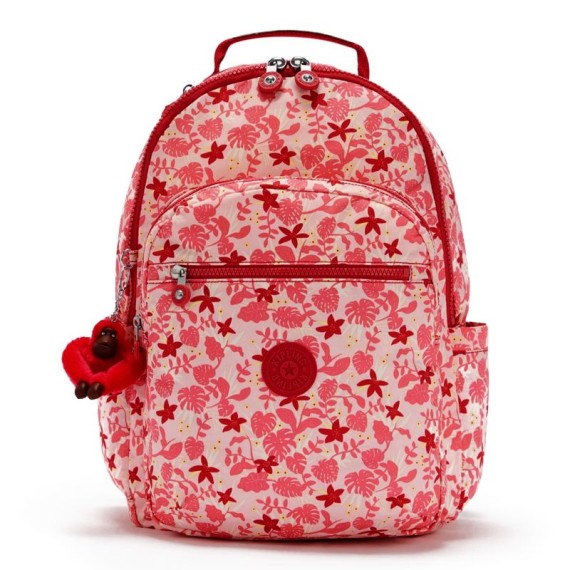 Mochila para Portátil 15" Kipling SEOUL Pink Leaves | Ref. 187.50KI4851Q62