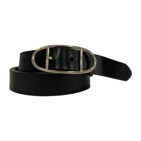 Cinto de Senhora Pele Genuína 80cm MORSTYLE Preto | Ref. 277.10007P80