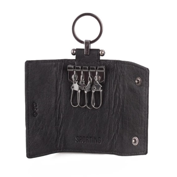 Chaveiro para 4 Chaves SPORTING Oficial Preto | Ref. 51.SCP3590P