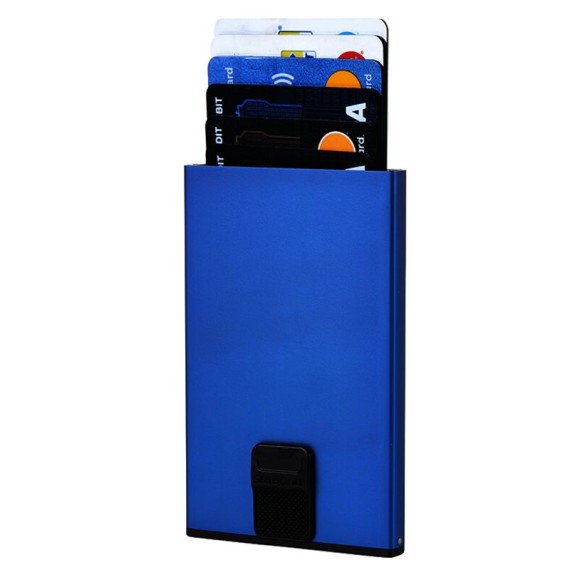 Samsonite Porta-Cartões Deslizante ALU FIT SLG Azul | Ref. 92KB920111