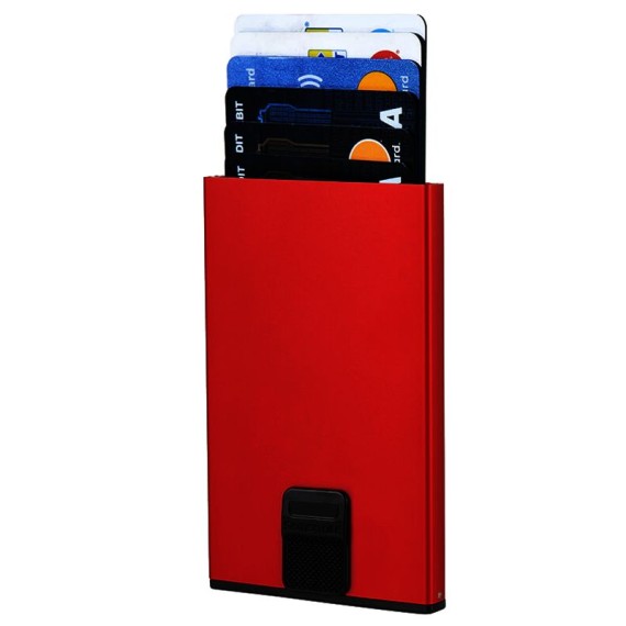 Samsonite Porta-Cartões Deslizante ALU FIT SLG Vermelho | Ref. 92KB920100