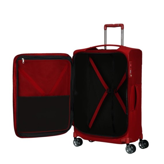 SAMSONITE Mala de Viagem / Trolley Médio 63cm 4R Exp. B-Lite Icon Vermelha | Ref. 92CH500500