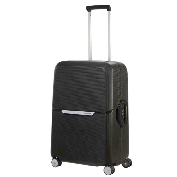 Samsonite Mala de Viagem / Trolley Médio 69cm 4R MAGNUM Preta | Ref. 92CK600209