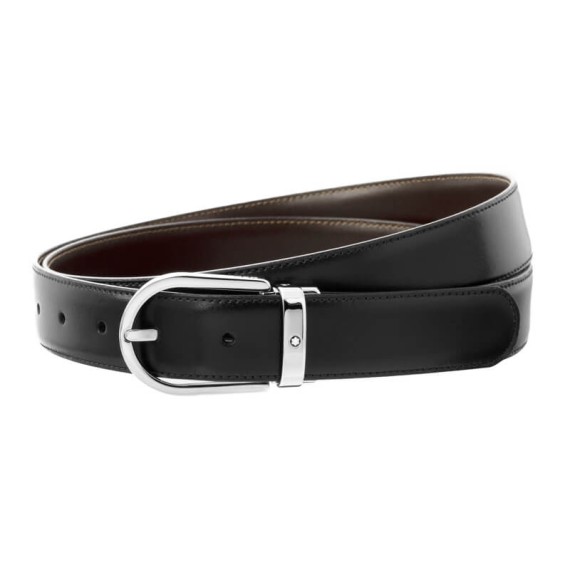 Cinto Clássico MONTBLANC Reversível 30mm Preto/Castanho | Ref. 238.128135