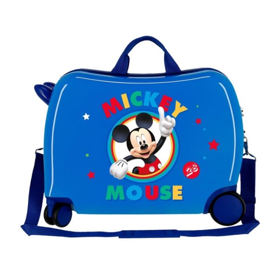Mala de Viagem Infantil ABS 4 Rodas MICKEY Circle Azul | Ref. 186.2039821 Mala de Viagem Infantil ABS 4 Rodas MICKEY Circle Azul | Ref. 186.2039821
