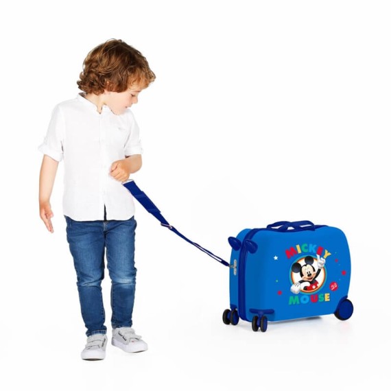 Mala de Viagem Infantil ABS 4 Rodas MICKEY Circle Azul | Ref. 186.2039821 Mala de Viagem Infantil ABS 4 Rodas MICKEY Circle Azul | Ref. 186.2039821