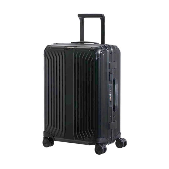 Samsonite Trolley Cabine 55cm 4R Spinner LITE-BOX ALU Preto | Ref. 92CS000109