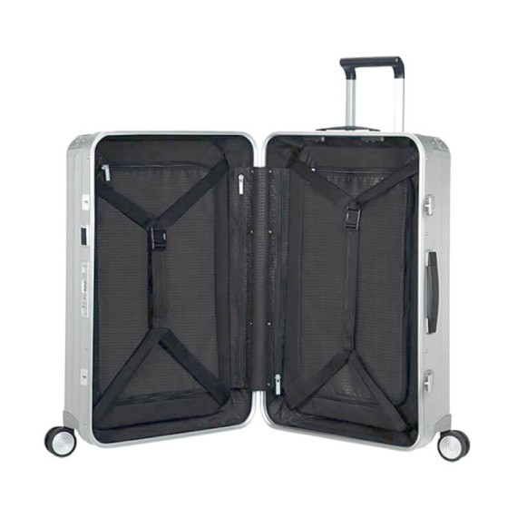 Samsonite Trolley Médio 69cm 4R Spinner LITE-BOX ALU Alumínio | Ref. 92CS000208