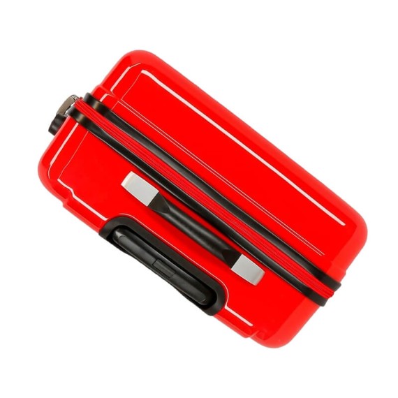 Mala de Viagem / Trolley Médio 68cm 4 Rodas MICKEY´S PARTY Vermelha | Ref. 186.4471922B