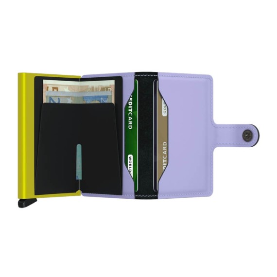 Secrid MINIWALLET Matte Lila Lime | Ref. 297.20MM-LL
