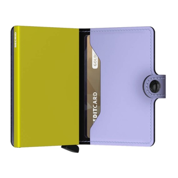Secrid MINIWALLET Matte Lila Lime | Ref. 297.20MM-LL