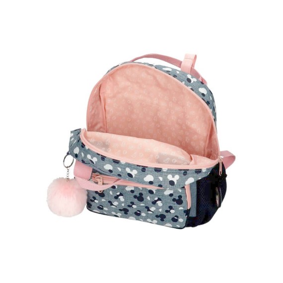 Mochila Infantil Pré-escolar 27cm c/ Carro MiICKEY Denim Azul | Ref. 186.32221T1 Mochila Infantil Pré-escolar 27cm c/ Carro MiICKEY Denim Azul | Ref. 186.32221T1