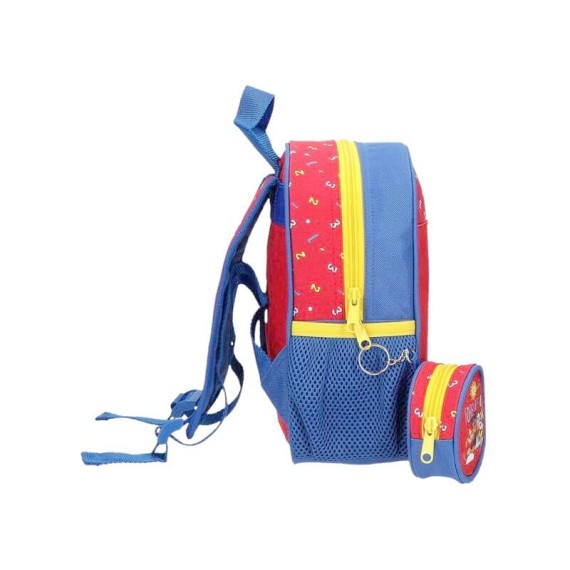 Mochila Pré-Escolar 25cm Patrulha Pata FOREVER FUN Vermelha | Ref. 186.4522021
