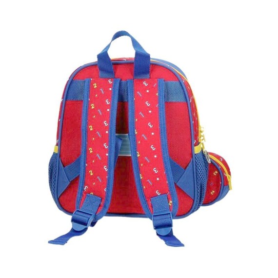 Mochila Pré-Escolar 25cm Patrulha Pata FOREVER FUN Vermelha | Ref. 186.4522021