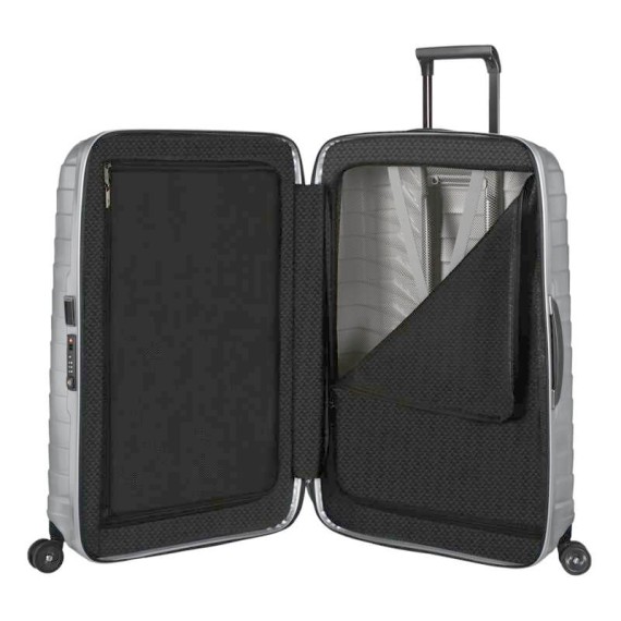 Samsonite Mala/Trolley Média 69cm 4R Spinner PROXIS Prata | Ref. 92CW600225