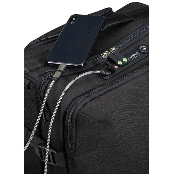 Samsonite Saco de Viagem 55cm 2 Rodas SECURIPAK Preto | Ref. 92KA600409 Samsonite Saco de Viagem 55cm 2 Rodas SECURIPAK Preto | Ref. 92KA600409