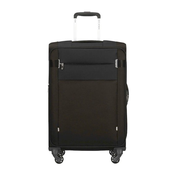 Samsonite Trolley Médio 66cm 4R Spinner EXP CITYBEAT Preto | Ref. 92KA700409
