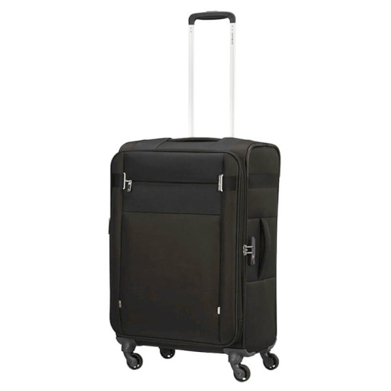 Samsonite Trolley Médio 66cm 4R Spinner EXP CITYBEAT Preto | Ref. 92KA700409
