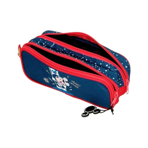 Estojo Escolar Duplo Compartimento Mickey ON THE MOON Azul | Ref. 186.2264221