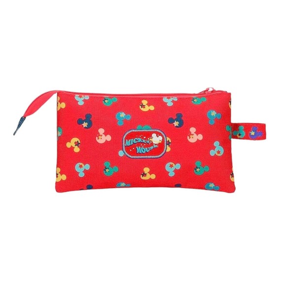 Estojo Escolar Triplo Mickey ON THE MOON Azul | Ref. 186.2264321