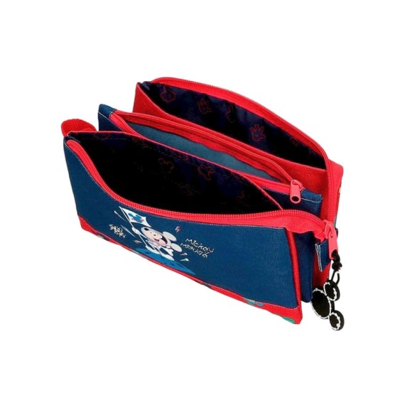 Estojo Escolar Triplo Mickey ON THE MOON Azul | Ref. 186.2264321