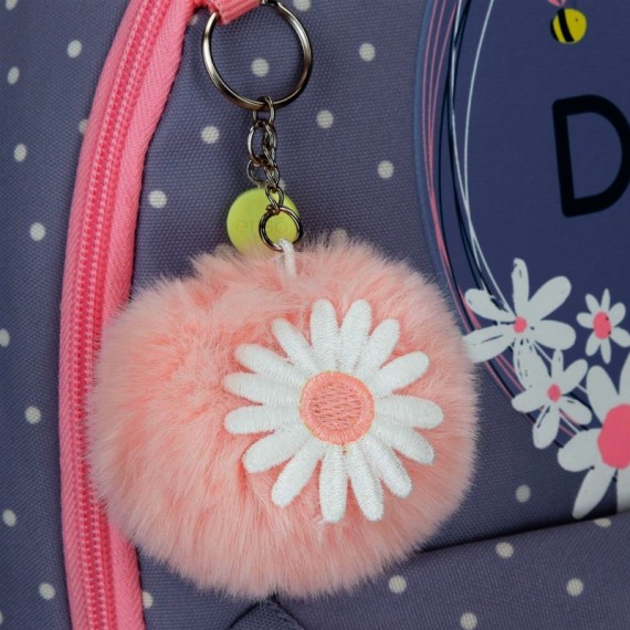 Mochila Escolar Adapt. 2C. 46cm C/ Carro Enso DAISY Azul | Ref. 186.92525T1