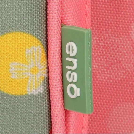 Mochila Escolar Adapt. 38cm c/ Carro Enso NATURE Rosa | Ref. 186.92822T2