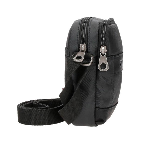 Bolsa de Tiracolo Pequena 2C Pepe Jeans PAXTON Preta | Ref. 186.7835121