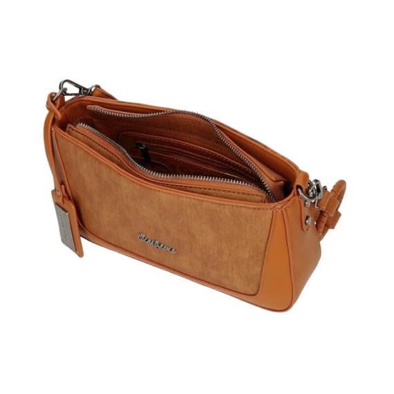 Bolsa de Tiracolo 2 Alças Pepe Jeans AURE Castanha | Ref. 186.7745122