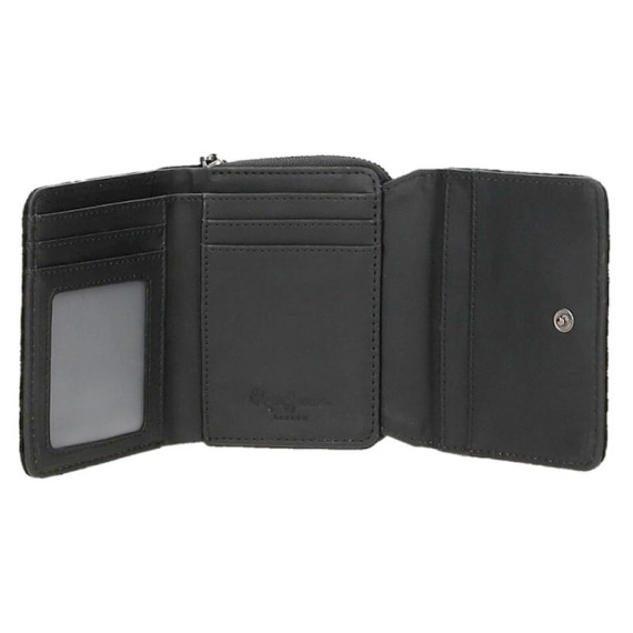 Carteira com Porta Moedas Pepe Jeans ANAIS Preta | Ref. 186.7738221