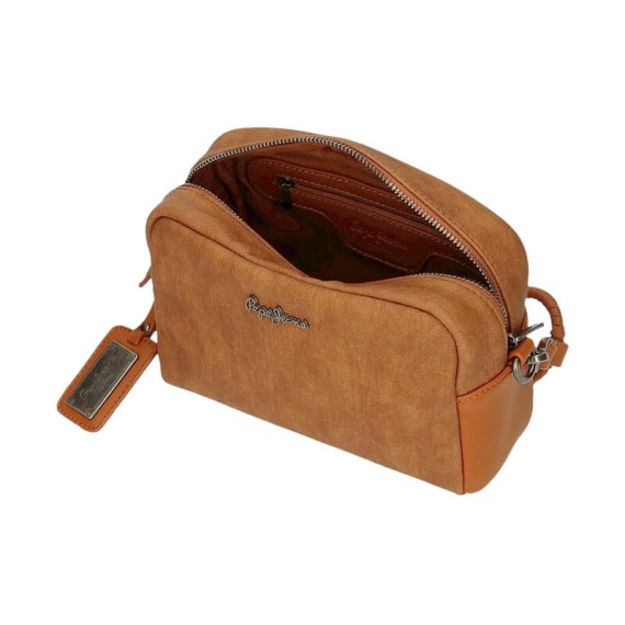 Mala de Ombro 2 Alças Pepe Jeans AURE Castanha | Ref. 186.7745222