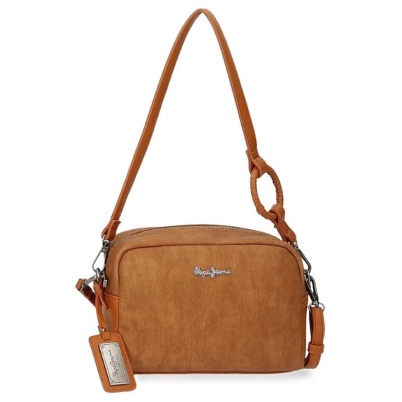 Mala de Ombro 2 Alças Pepe Jeans AURE Castanha | Ref. 186.7745222