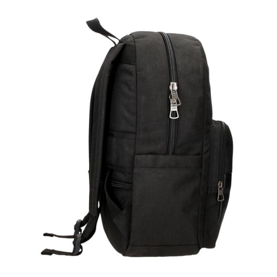 Mochila Adapt. 44cm para Portátil 15.6” Pepe Jeans SCRATCH Preta | Ref. 186.7842321