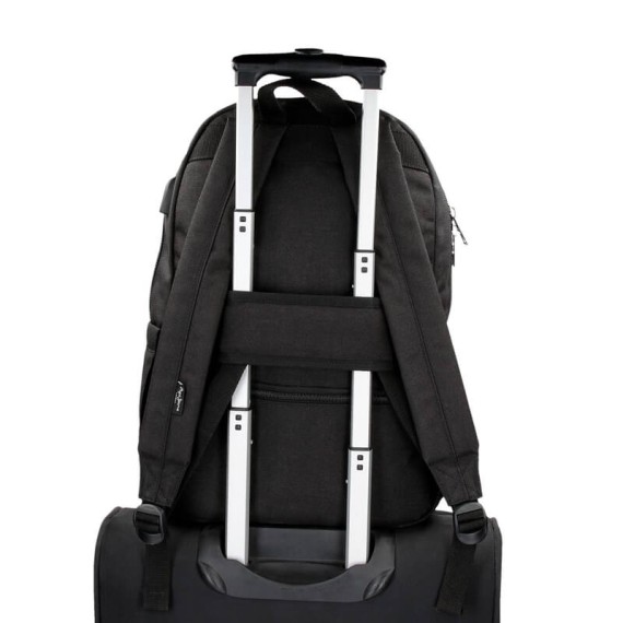 Mochila Adapt. 44cm para Portátil 15.6” Pepe Jeans SCRATCH Preta | Ref. 186.7842321
