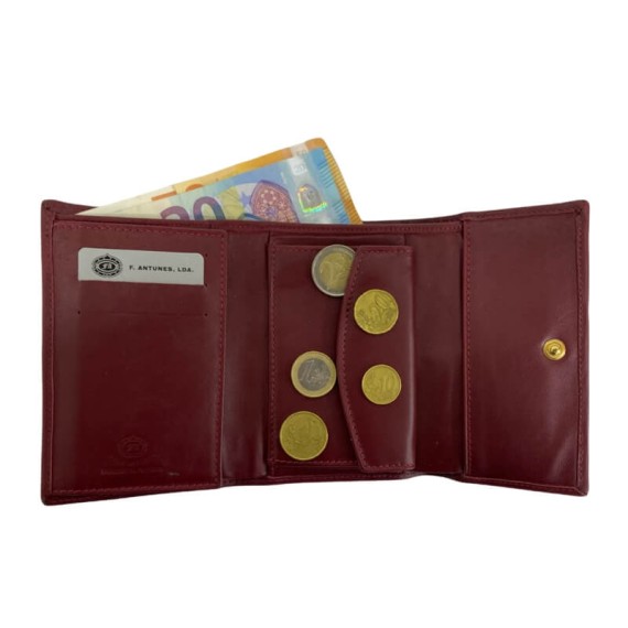 Carteira de Senhora F. ANTUNES Bordô | Ref. 183.A450B
