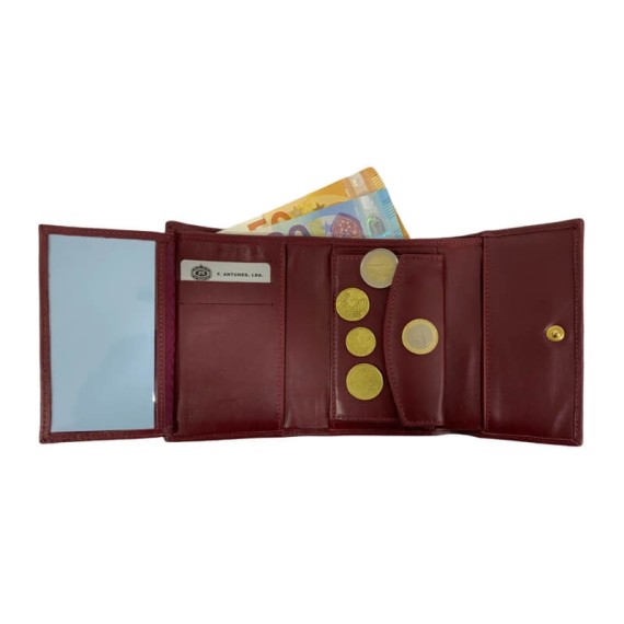Carteira de Senhora F. ANTUNES Bordô | Ref. 183.A450B