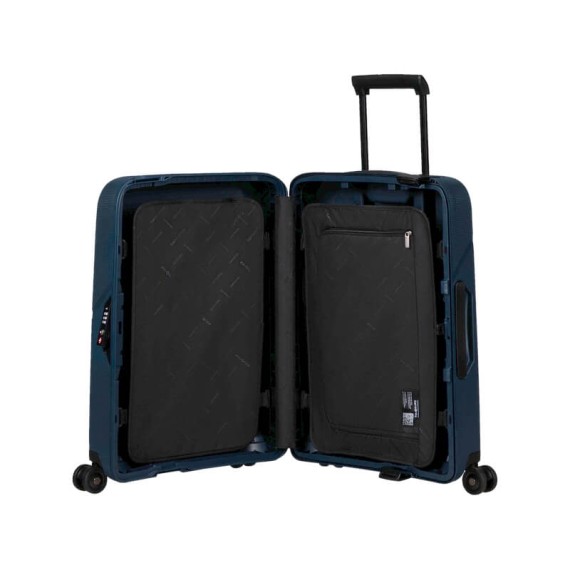Samsonite Mala de Cabine / Trolley 55cm 4 Rodas MAGNUM ECO Azul Escuro | Ref. 92KH200101