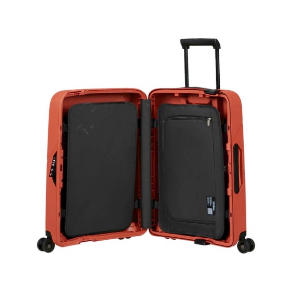Samsonite Mala de Cabine / Trolley 55cm 4 Rodas MAGNUM ECO Laranja | Ref. 92KH200196