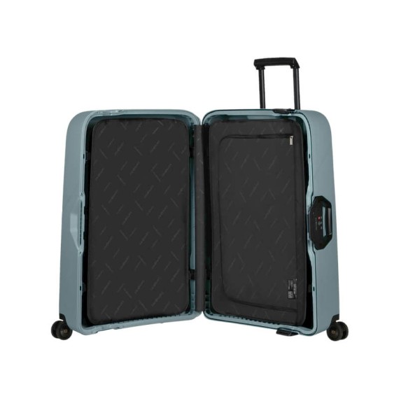 Samsonite Mala de Viagem / Trolley Gigante 81cm 4 Rodas MAGNUM ECO Azul Claro | Ref. 92KH200411