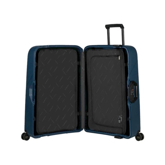 Samsonite Mala de Viagm / Trolley Grande 75cm 4 Rodas MAGNUM ECO Azul Escuro | Ref. 92KH200301
