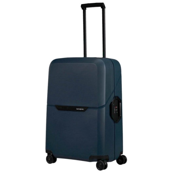 Samsonite Mala de Viagem / Trolley Médio 69cm 4 Rodas MAGNUM ECO Azul Escuro | Ref. 92KH200201