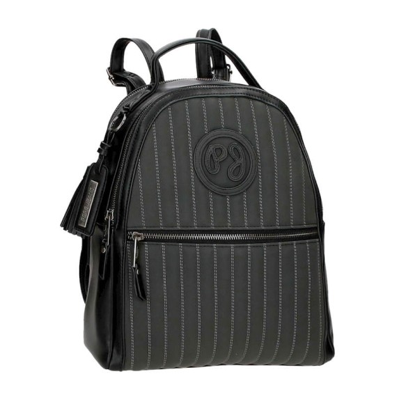 Mochila de Senhora 33cm. Pepe Jeans LIA Preta | Ref. 186.7812221