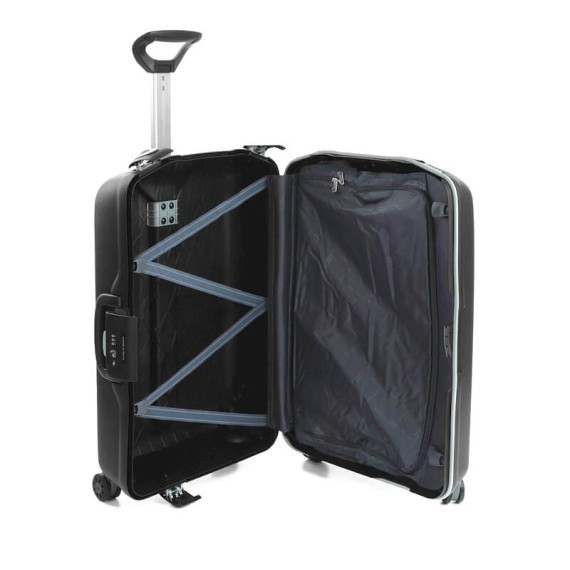 Roncato Mala de Viagem / Trolley Médio 68cm 4 Rodas LIGHT Preta | Ref. 99.50071201