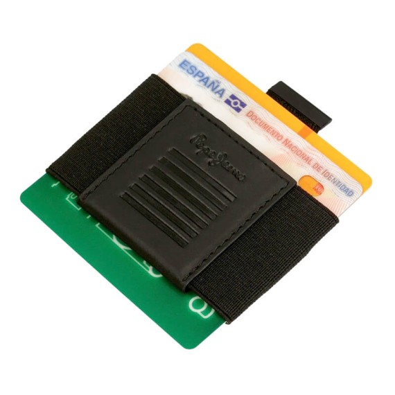 Porta Cartões Elástico Pepe Jeans BACKBONE Preto | Ref. 186.7940621