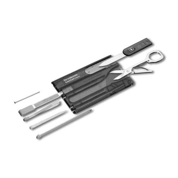 Swiss Card Classic Victorinox Preto Translúcido | Ref. 320.07133.T3 Swiss Card Classic Victorinox Preto Translúcido | Ref. 320.07133.T3