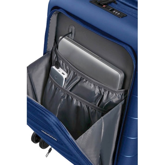 American Tourister Mala de Cabine / Trolley 55cm 4R  Exp NOVASTREAM SMART Azul Escuro | Ref. 92MC700441